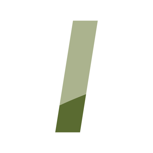 Stylized letter 'i' in green shades