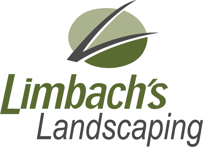 Limbach's Landscaping logo with green leaf
